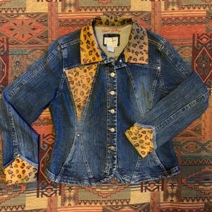 Visual Vertigo/Uniquely Hand-Painted Denim Jacket